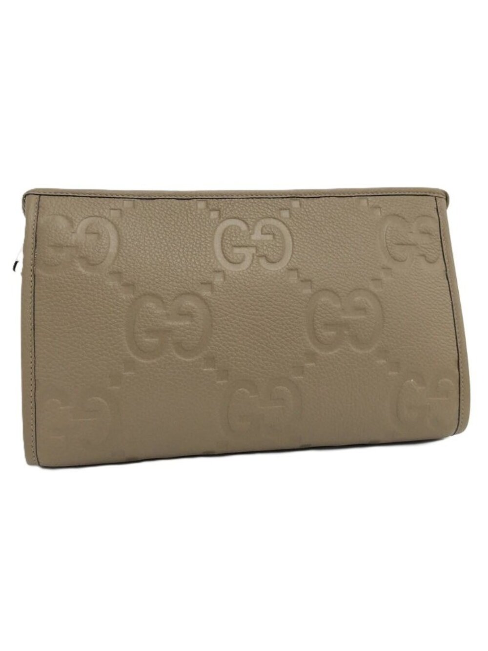 Gucci Clutch Jumbo GG Leather Brown